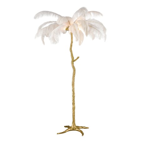 Elk Home Moorea Floor Lamp 63'' High 3-Light Floor Lamp - Gold H019-7227